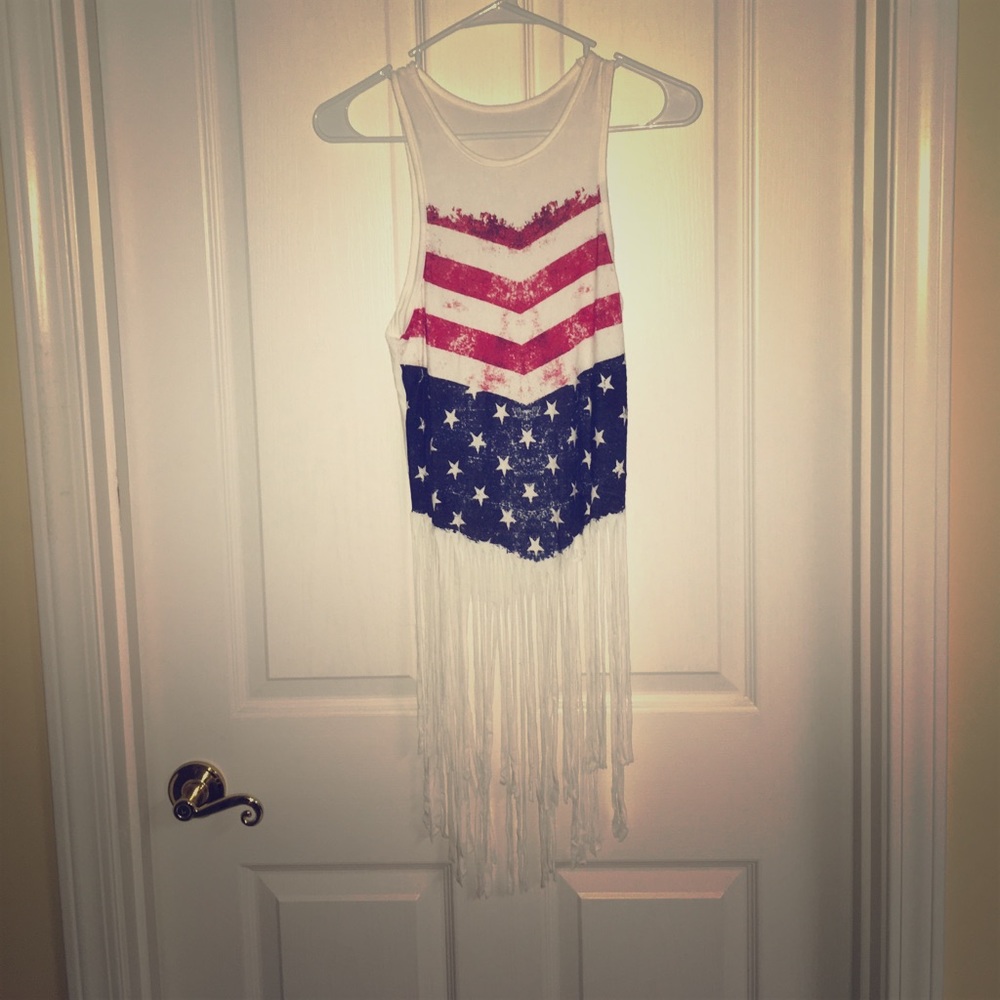 Patriotic Fringe Top